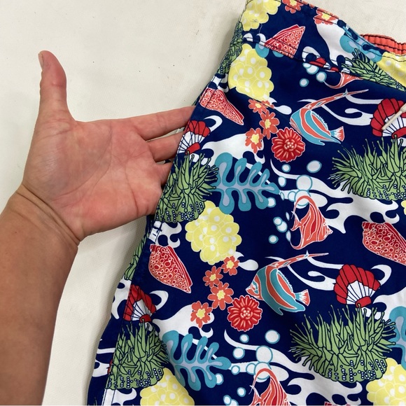 Nautica fish ocean sea life swim trunks. Size XL - Picture 3 of 9